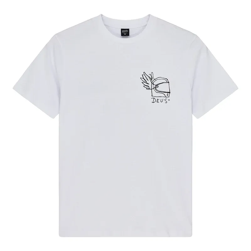 Camiseta Deus Ex Machina Harajuku Helmet Tee White