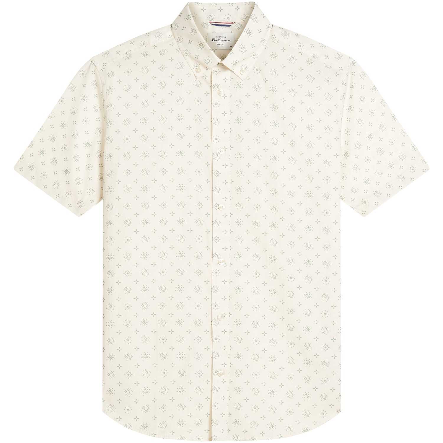 Camisa Ben Sherman Scattered Geo Print Sage