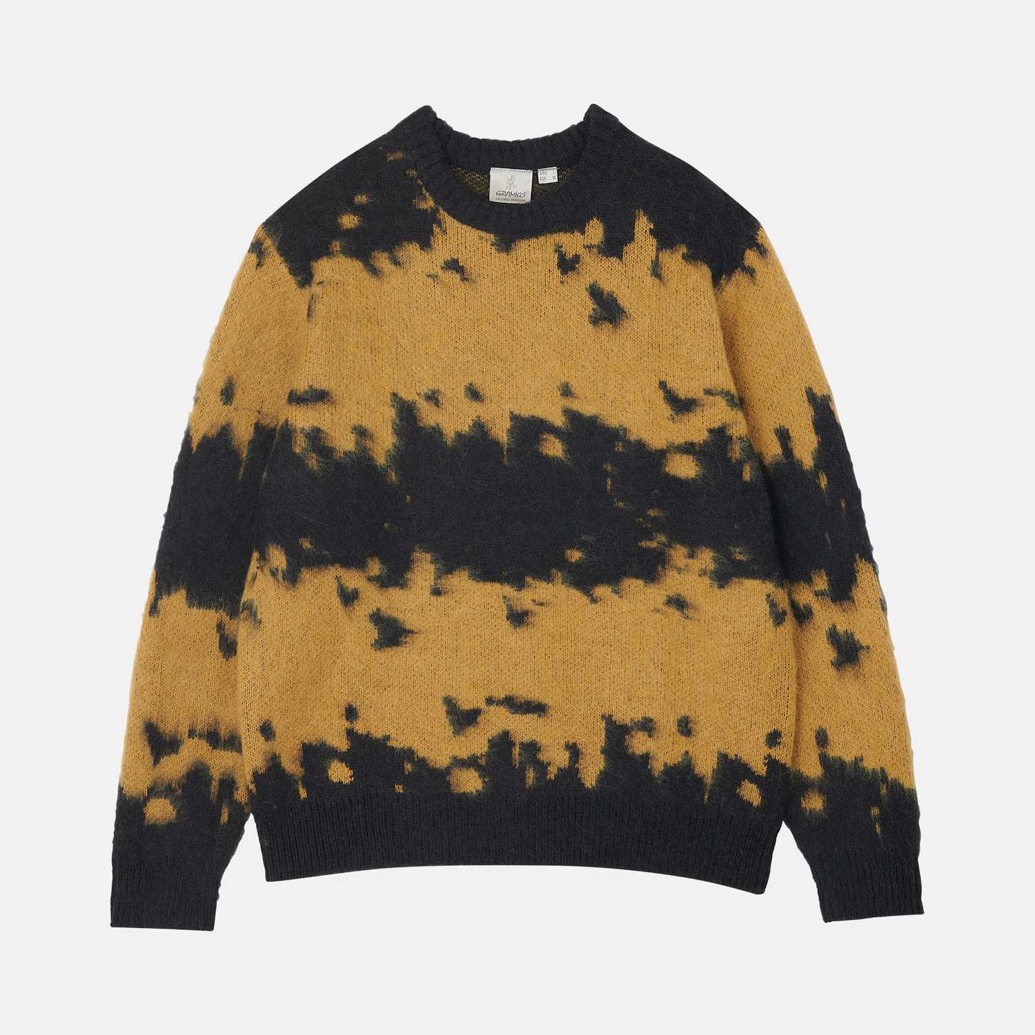Jersey Gramicci Mohair Splatter Sweater Safron Splatter