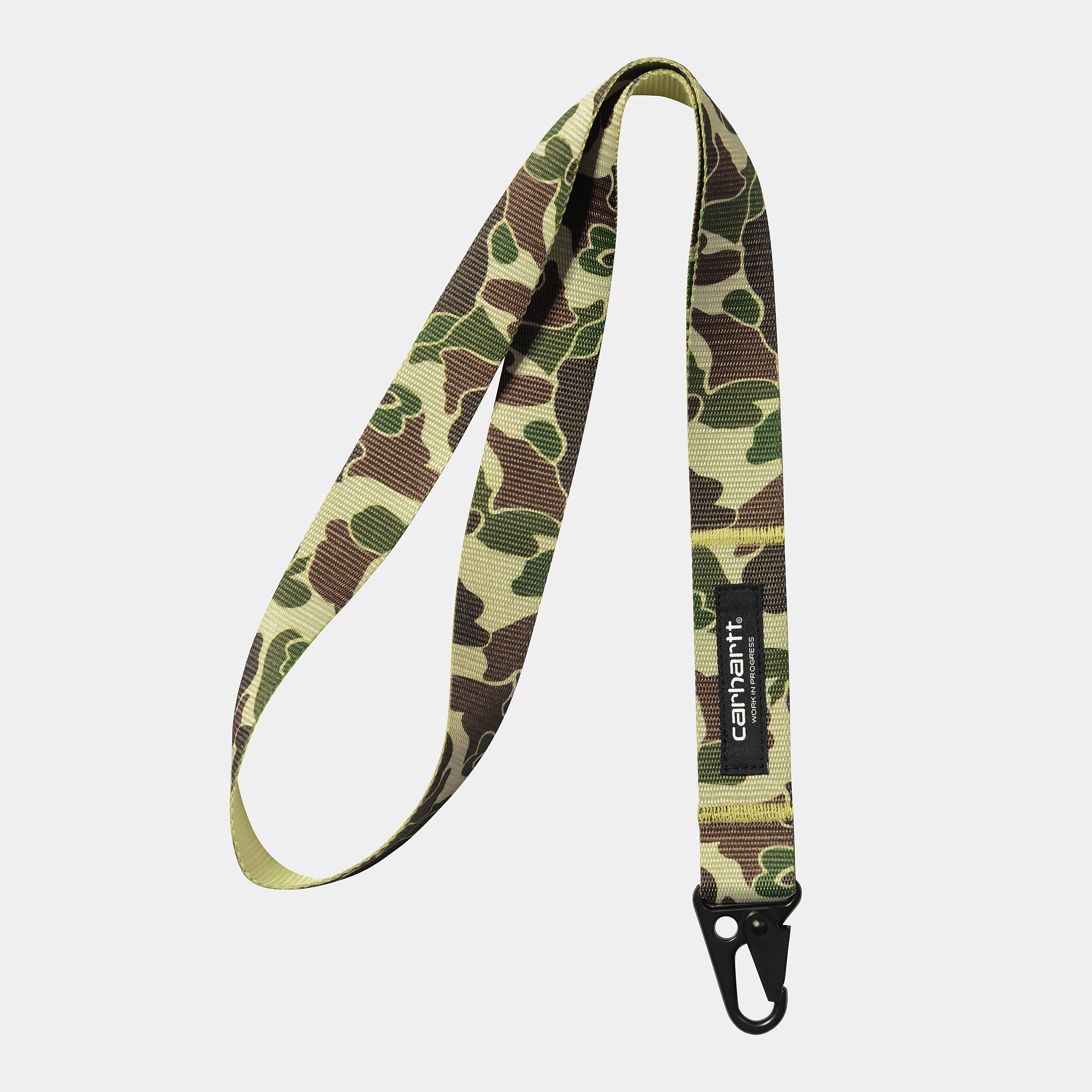 Llavero Carhartt Wip Jude Keychain Camo Duck Jacquard, Green | Baldani