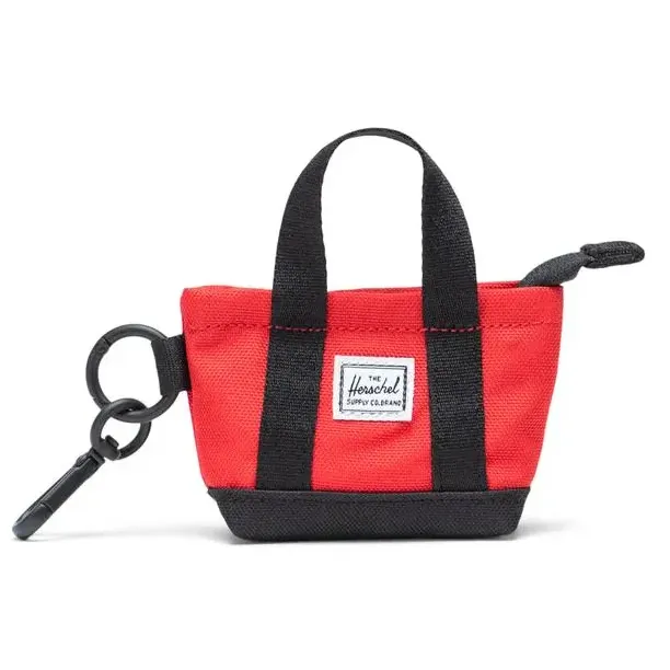 Llavero Charm Herschel Mini Tote Bag Red