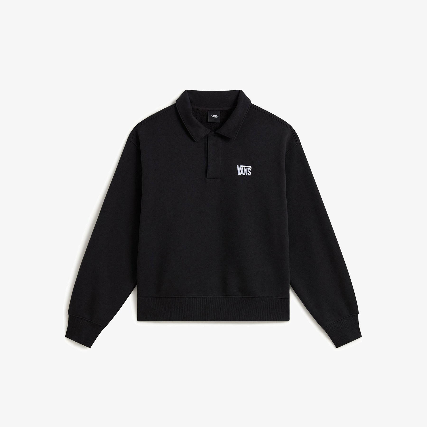 Polo Vans Polo Fleece Pullover. Black.