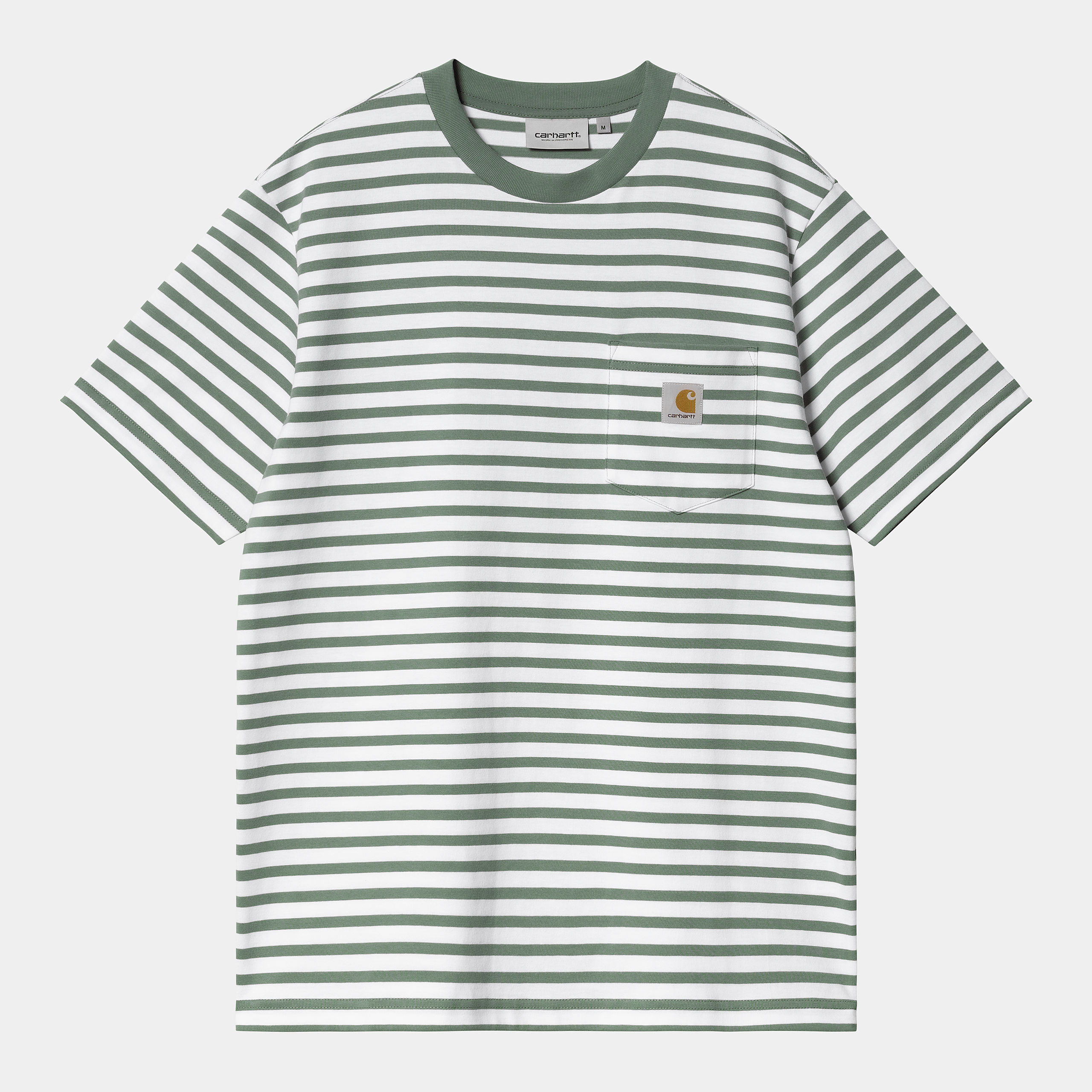Camiseta Carhartt Wip Seidler Pocket T-Shirt Seidler Stripe Park White