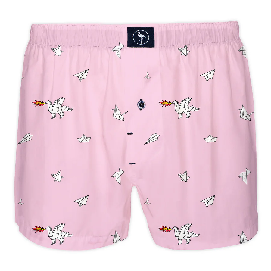 Calzoncillo Boxer Flamenco Maltés Orgamind Rosa