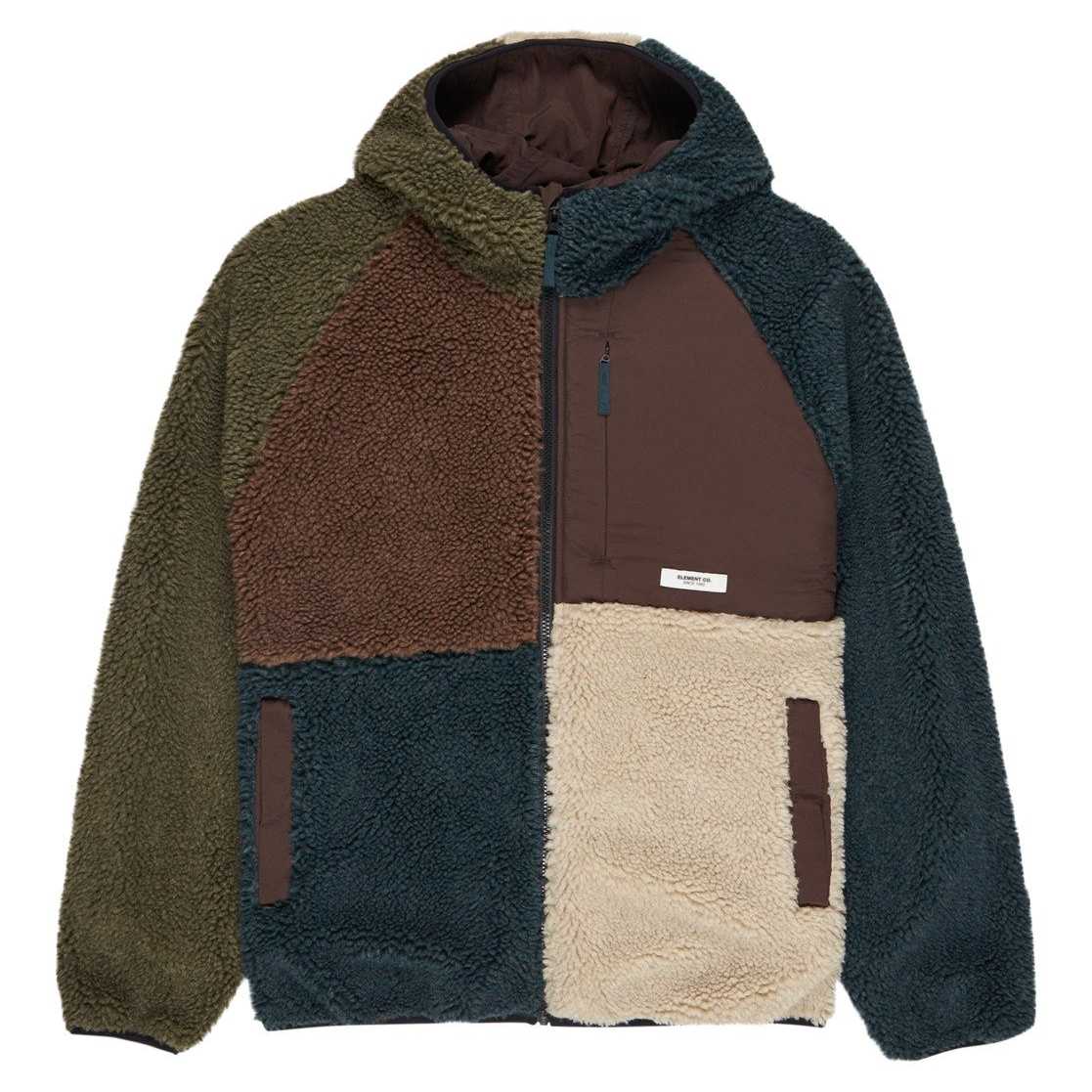 Cazadora Polar Reversible Element Wolfe Sherpa Multicolor