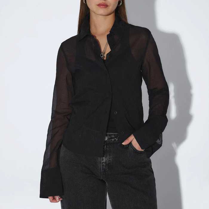 Camisa DrDenim Mila Shirt Black