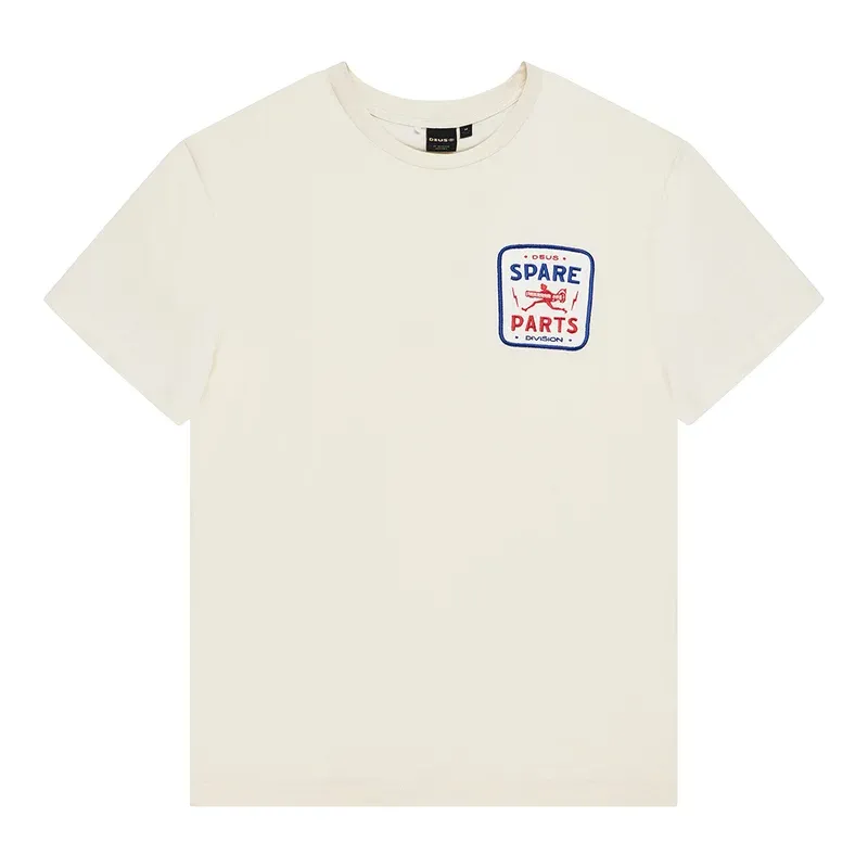 Camiseta Deus Ex Machina Mudflap Tee Vintage White