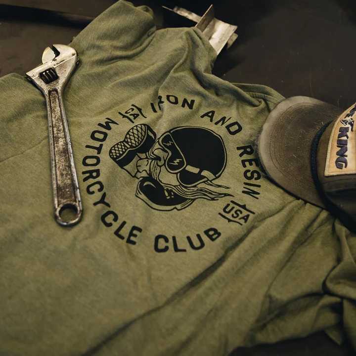 Camiseta Iron&Resin Motorcycle club olive