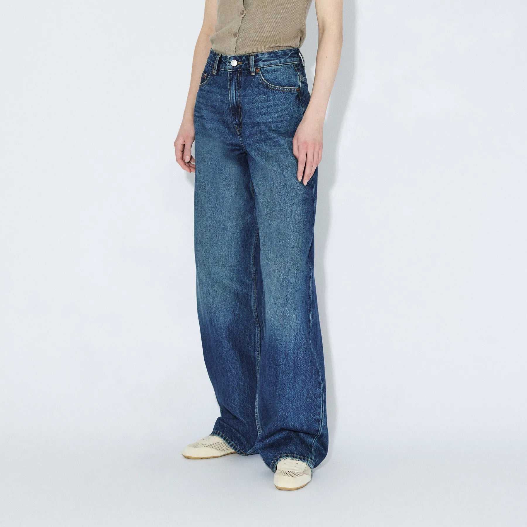 Pantalón DrDenim Donna Stream Dark Fade Vintage