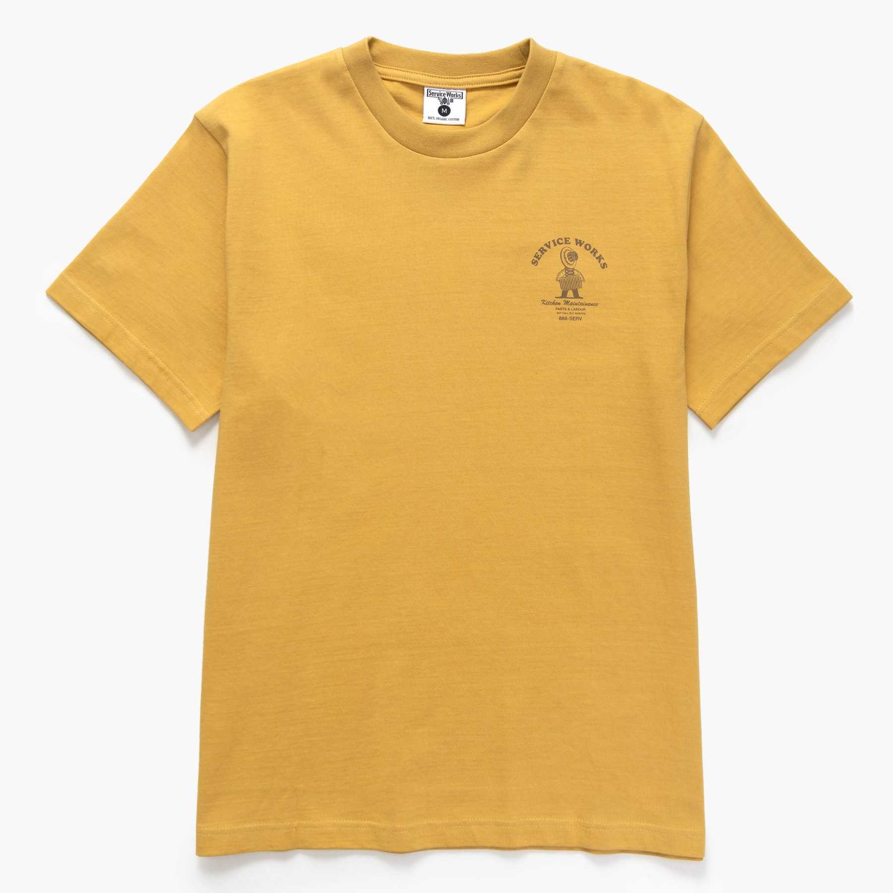 Camiseta Service Works Maintenance Mustard