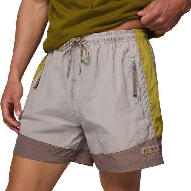 Bermuda Columbia Riptide Retro Windbreaker Short Flint Grey, Iron, Peppercorn