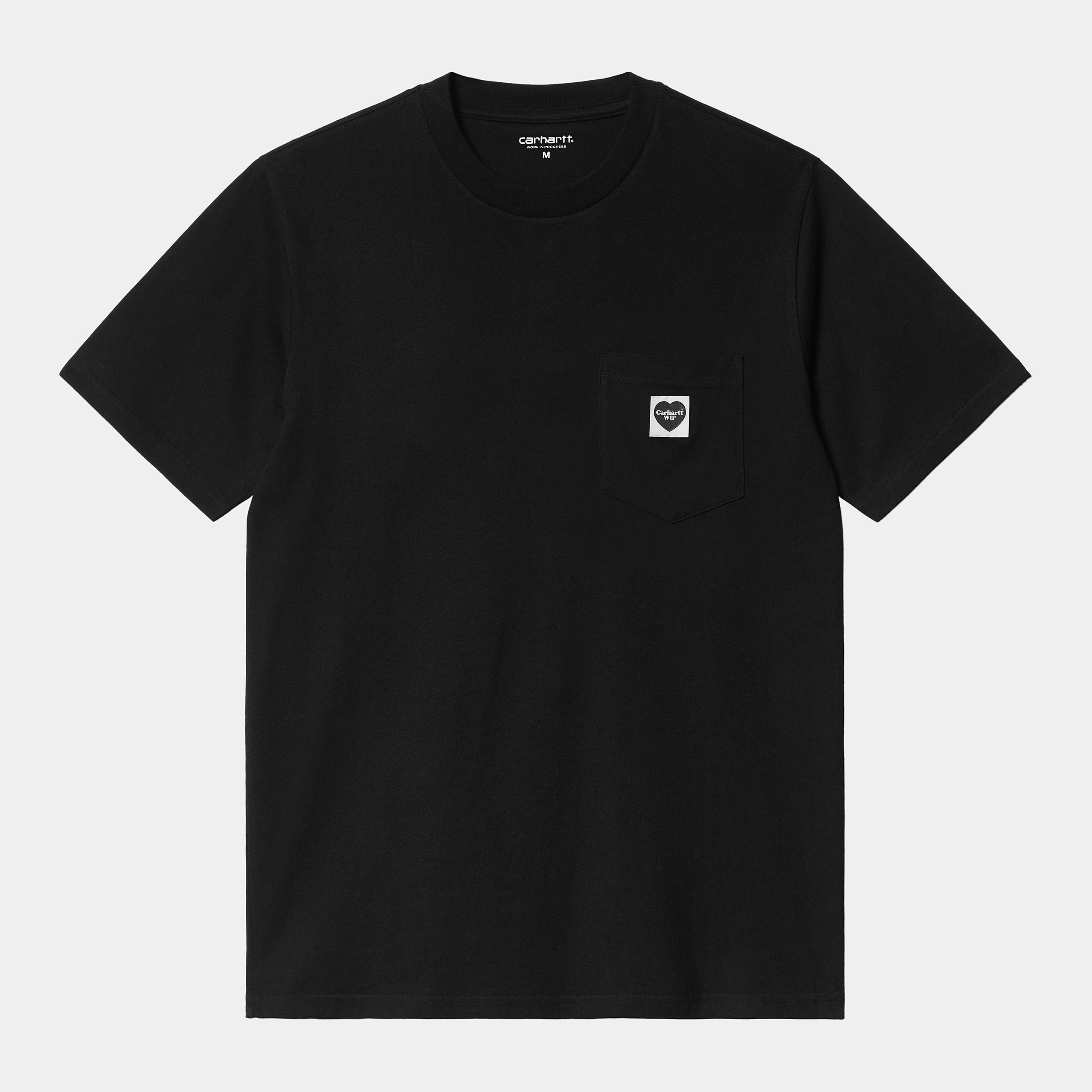 Camiseta Carhartt Wip S/S Pocket Heart Black/Black