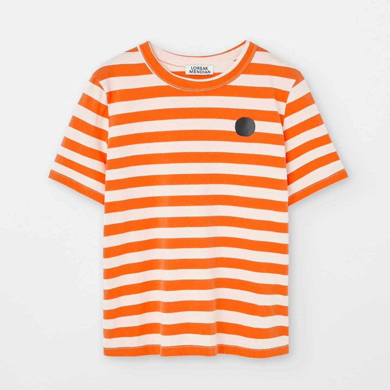 Camiseta Loreak Mendian Hazpa Dot M Off White/Orange