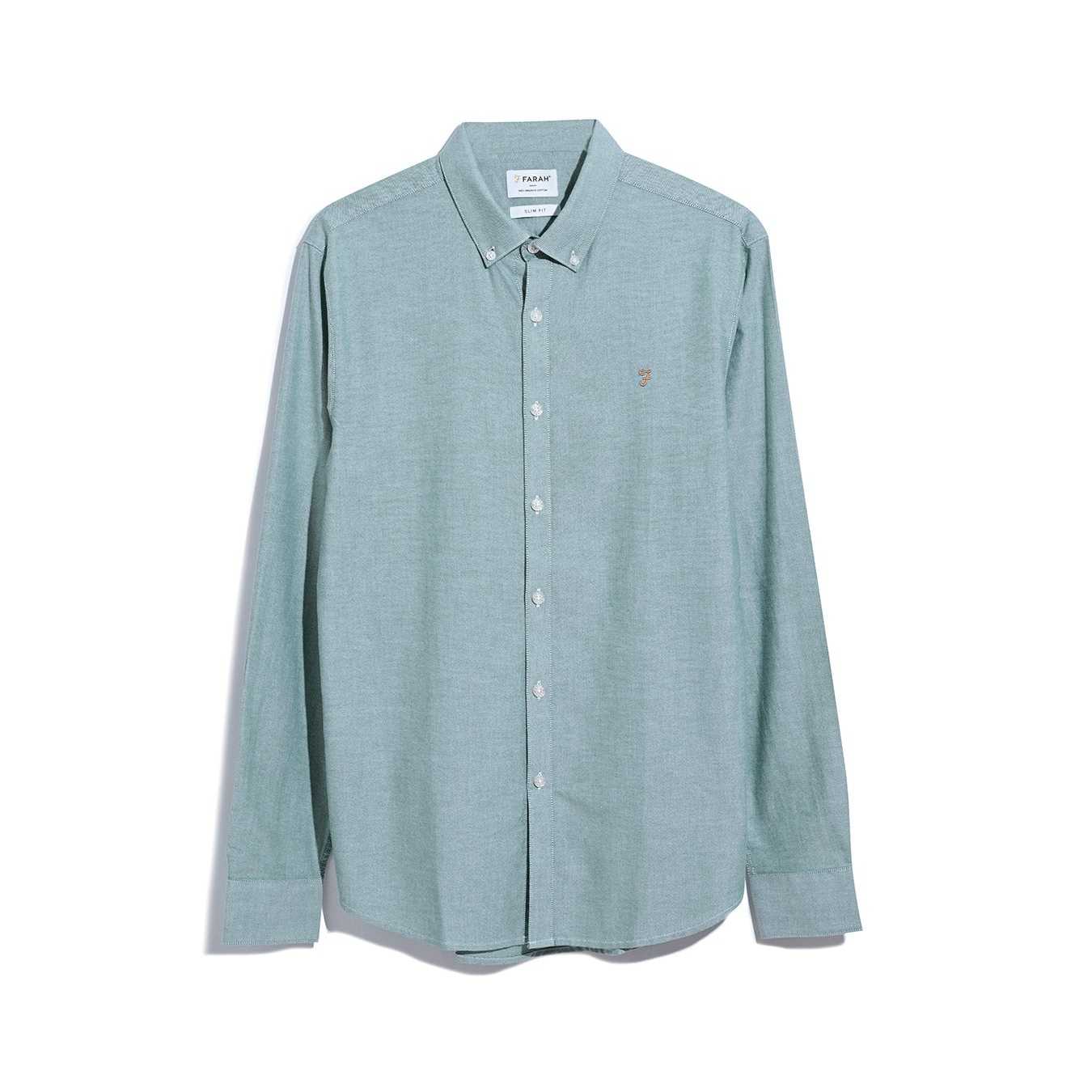 Camisa Farah Brewer LS BD Ocean Green