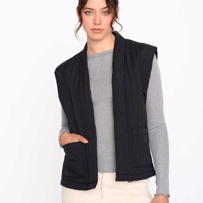 Chaleco acolchado 24Colours en color Negro