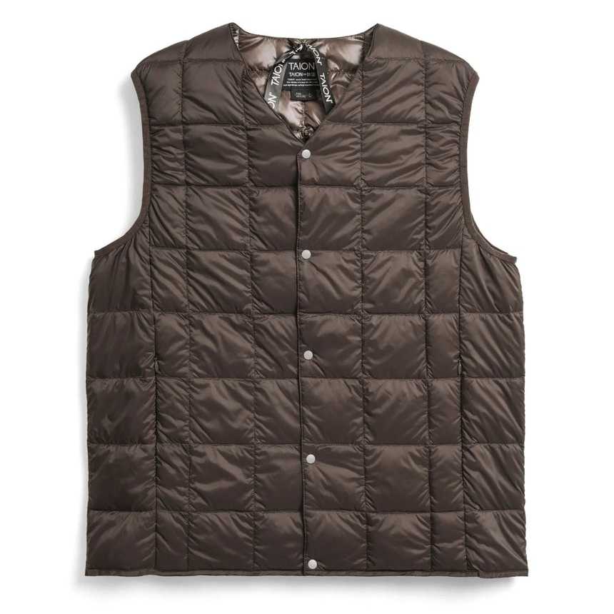 Chaleco Taion 001 V-Neck Down Mocha