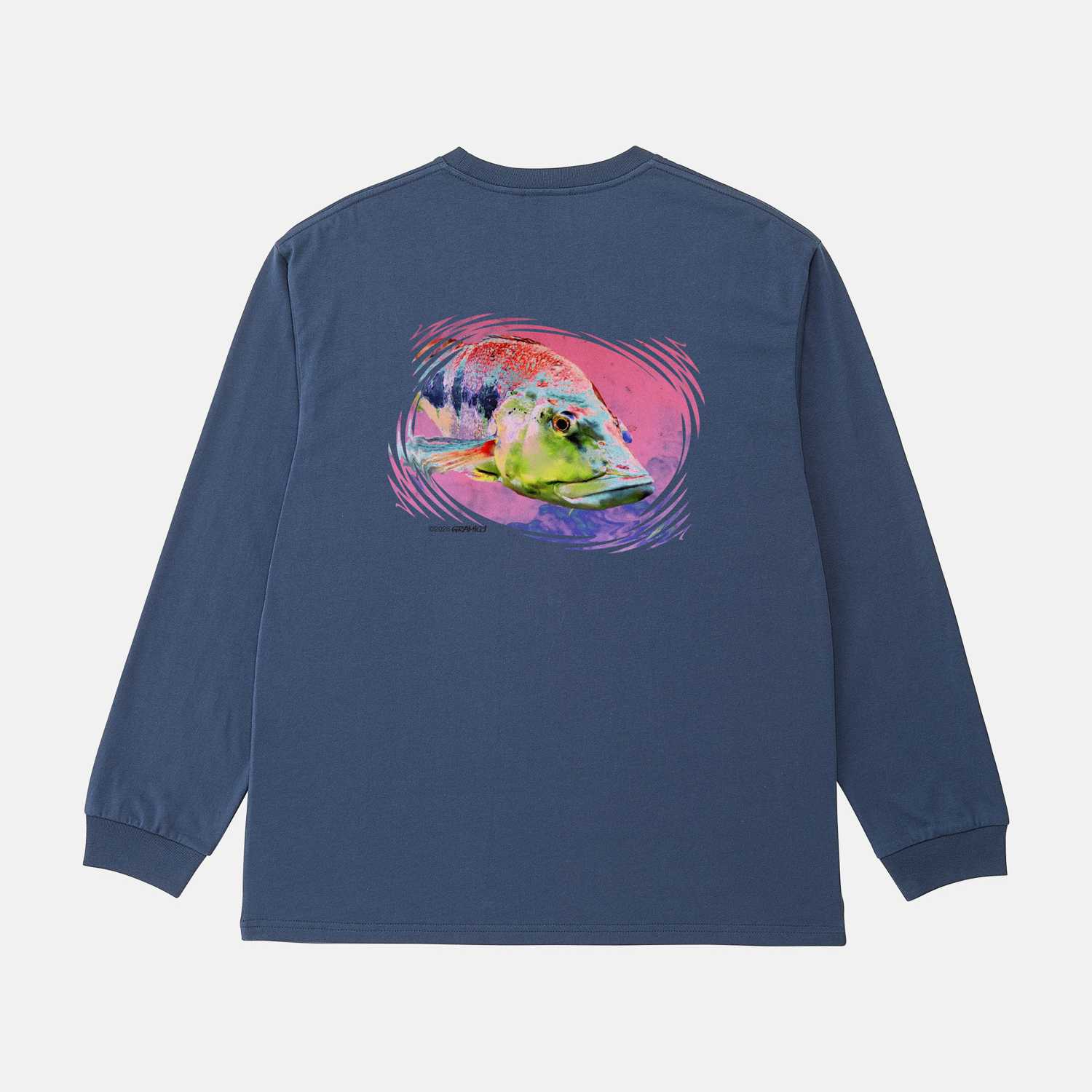 Camiseta Gramicci Bass LS Navy