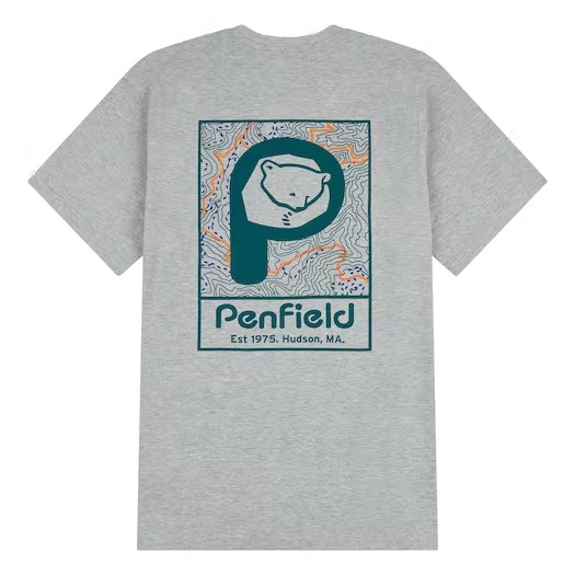 Camiseta Penfield P Bear Trail Vintage Grey