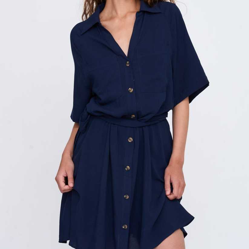 Vestido 24Colours Marina Navy