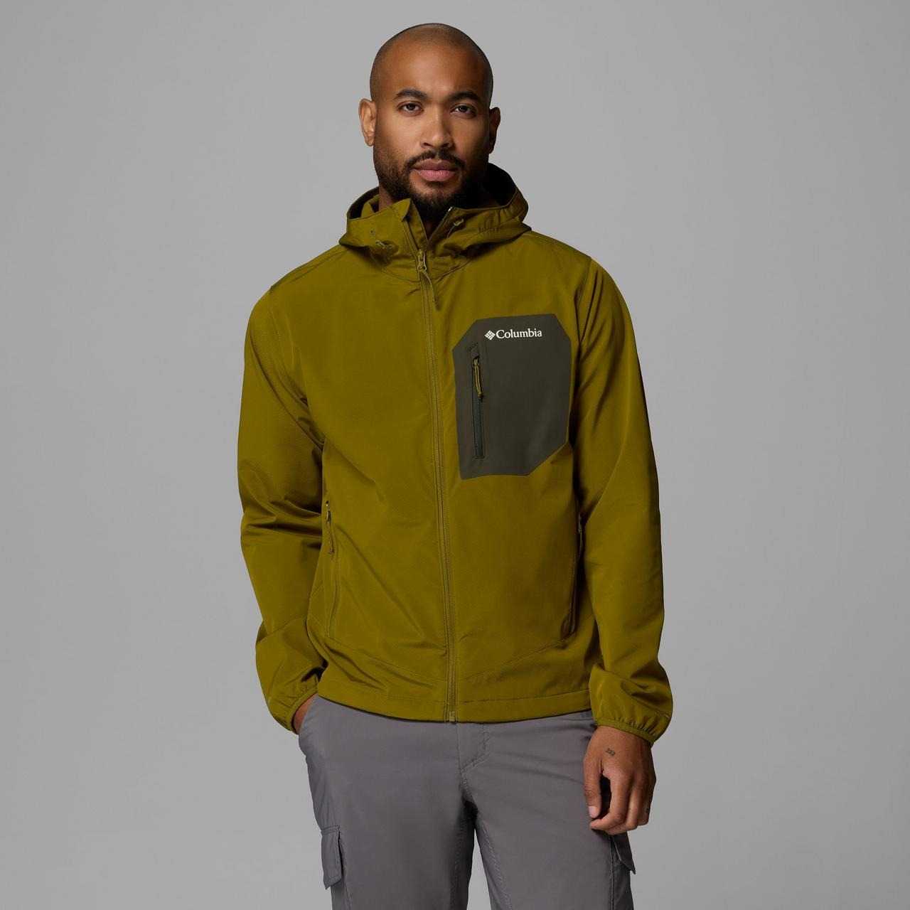 Cazadora Columbia Tall Heights III Hooded Softshell Mossy Green, Greenscape