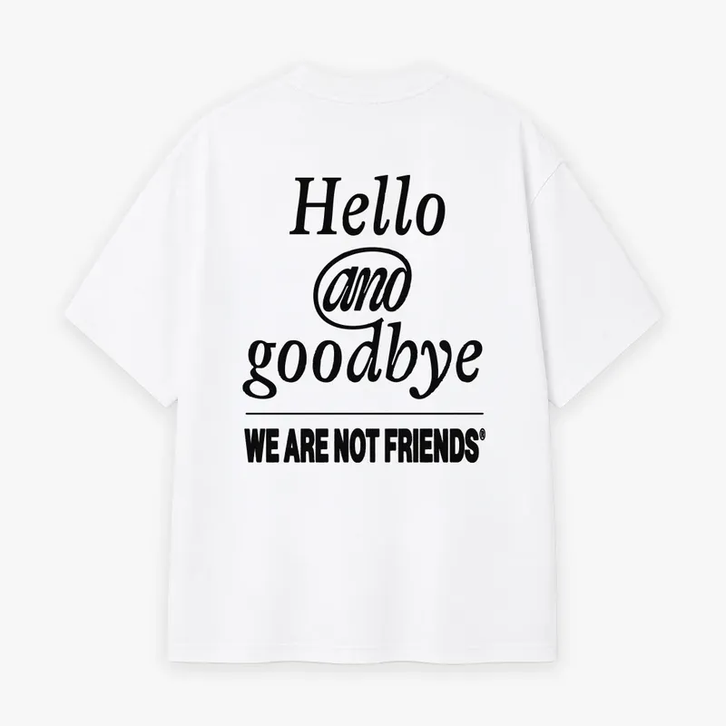 Camiseta WANF Hello & Goodbye White Tee