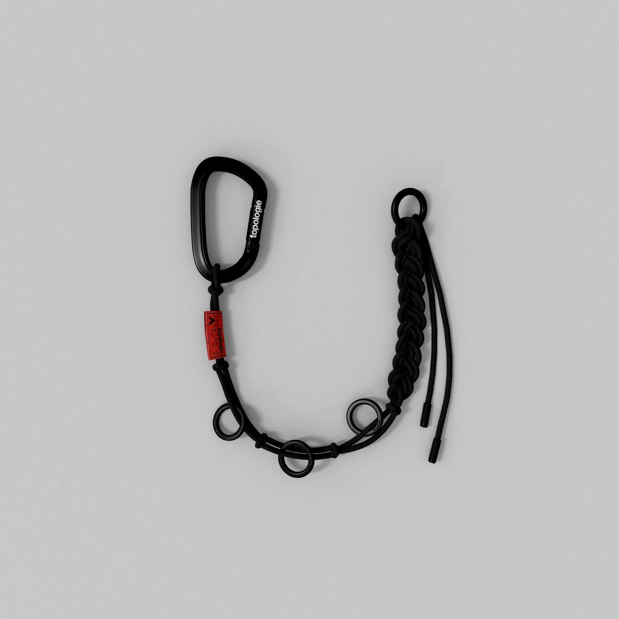 Llavero Topologie Braided Keychain Black