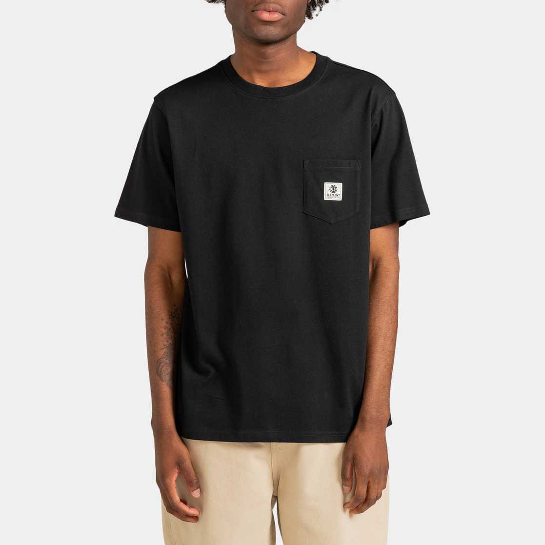 Camiseta Element Basic Pocket Label SS Flint Black s