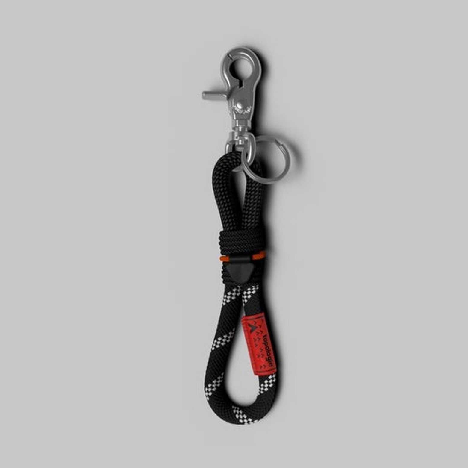 Llavero Topologie 8mm Loop Key Holder Black Reflective