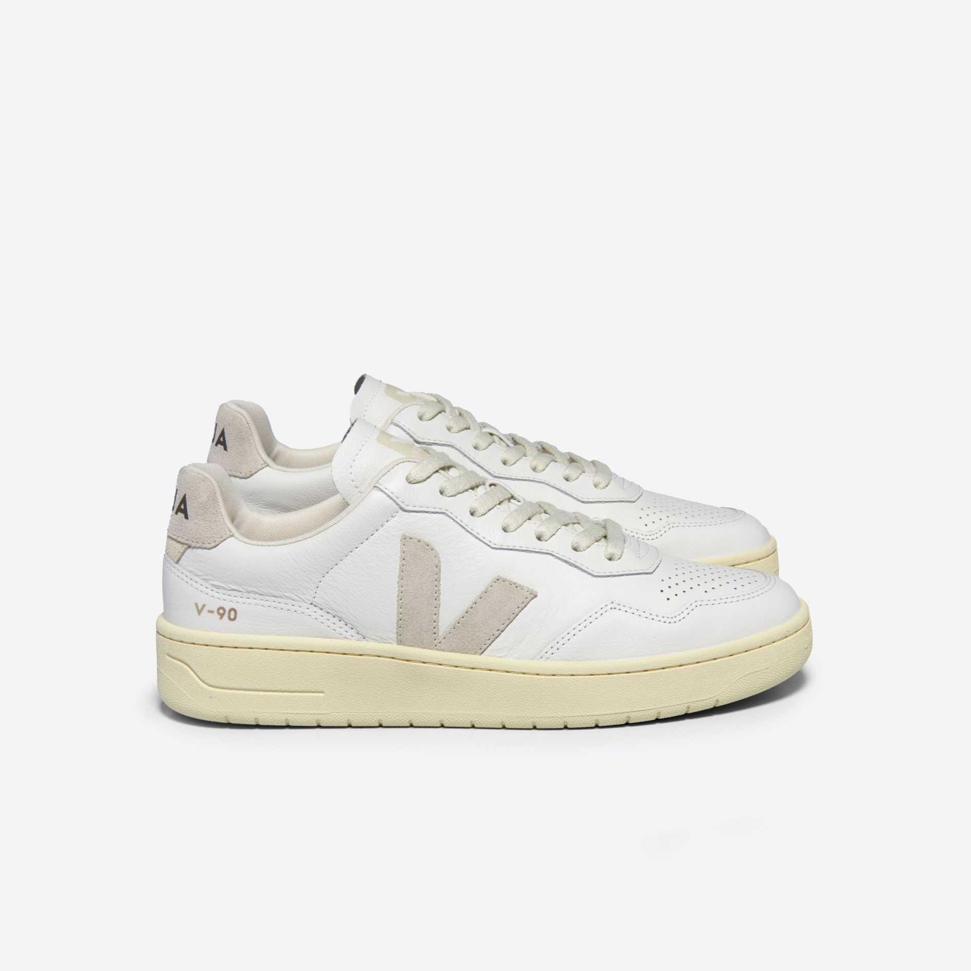 Zapatilla Veja V-90 O.T Extra-White-Natural