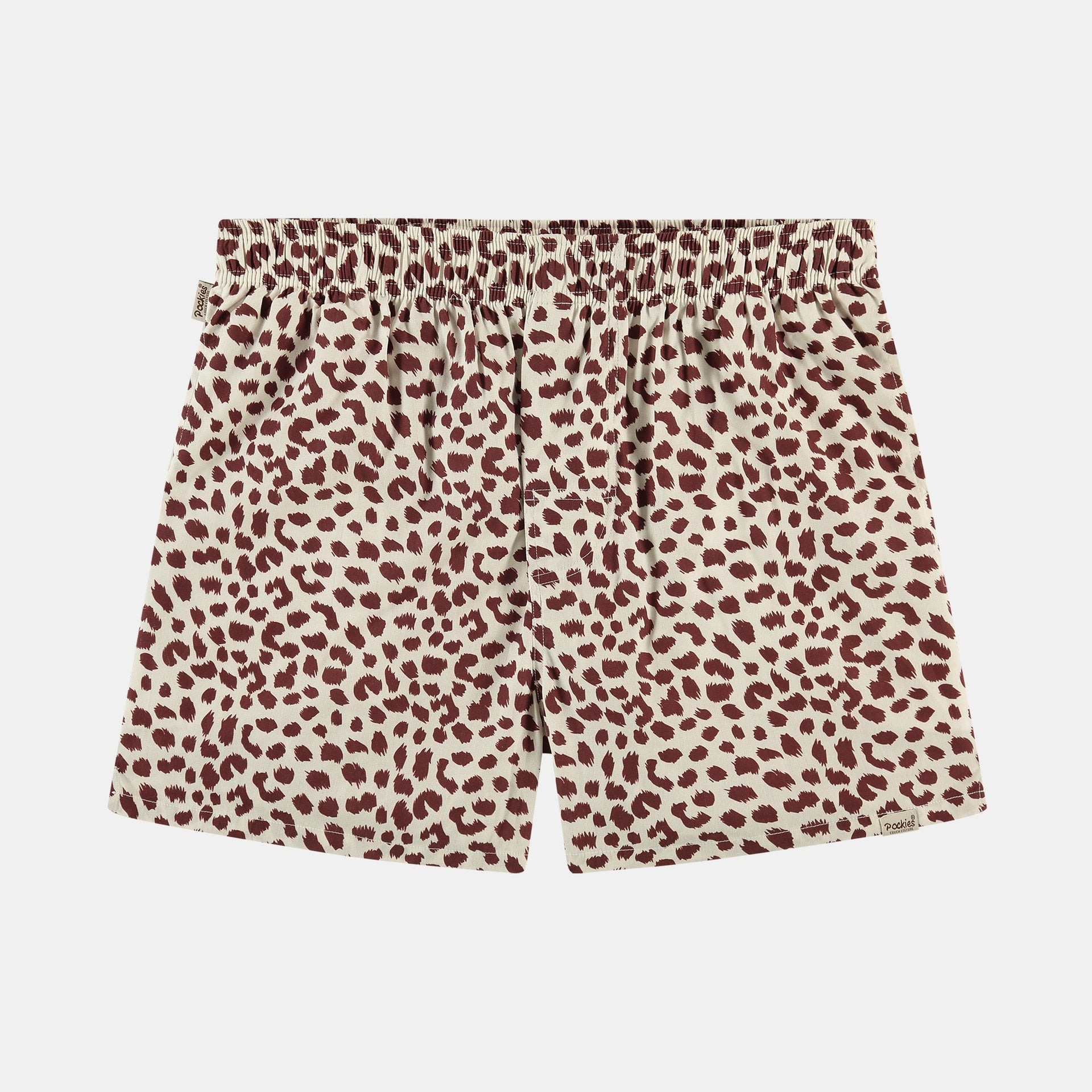 Boxer Short Pockies Burgundy Spots