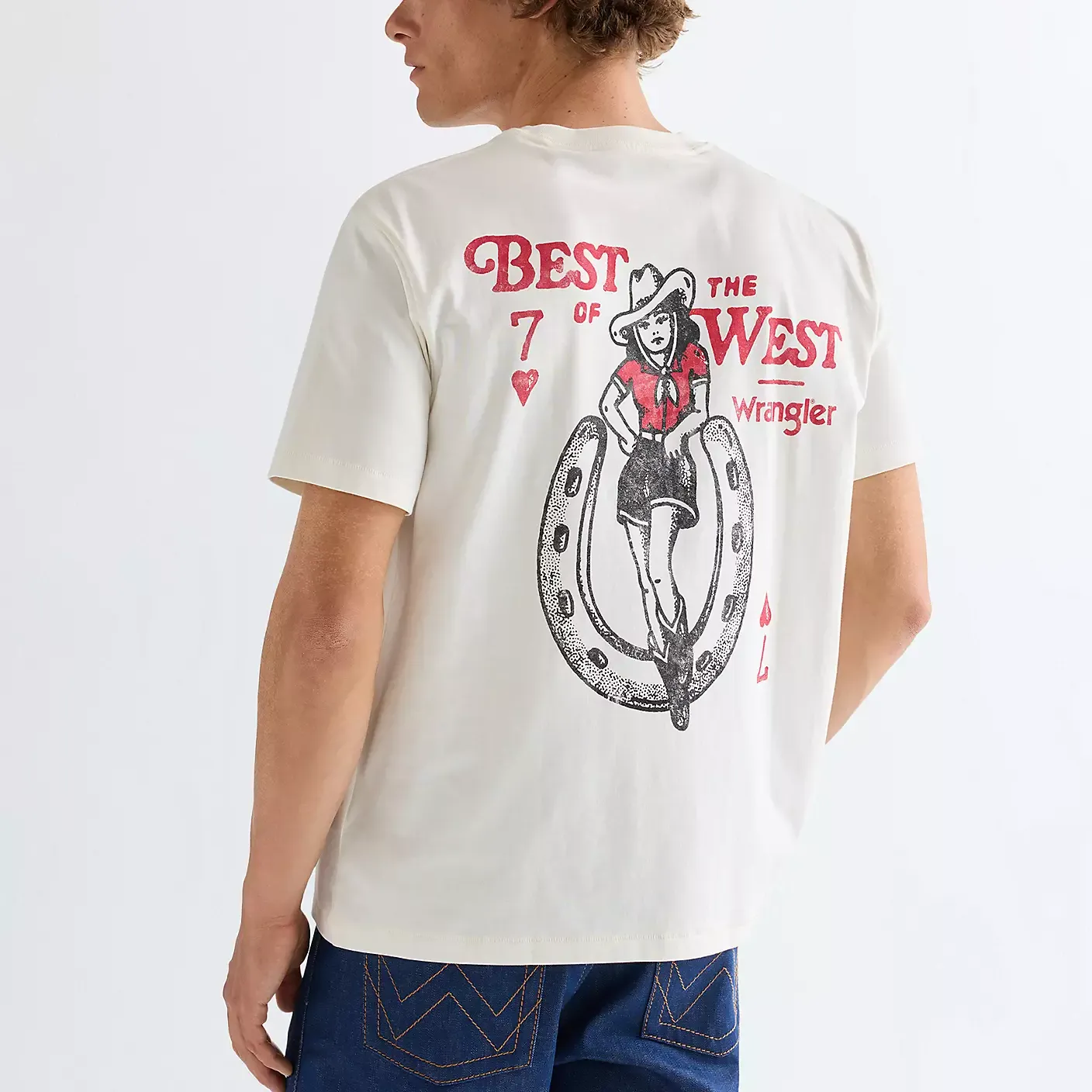 Camiseta Wrangler Vintage Worn White