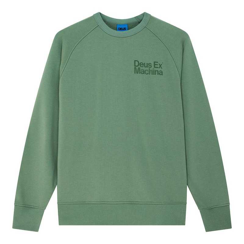 Sudadera Deus Ex Machina Plenty Good Crew Loden Frost Green
