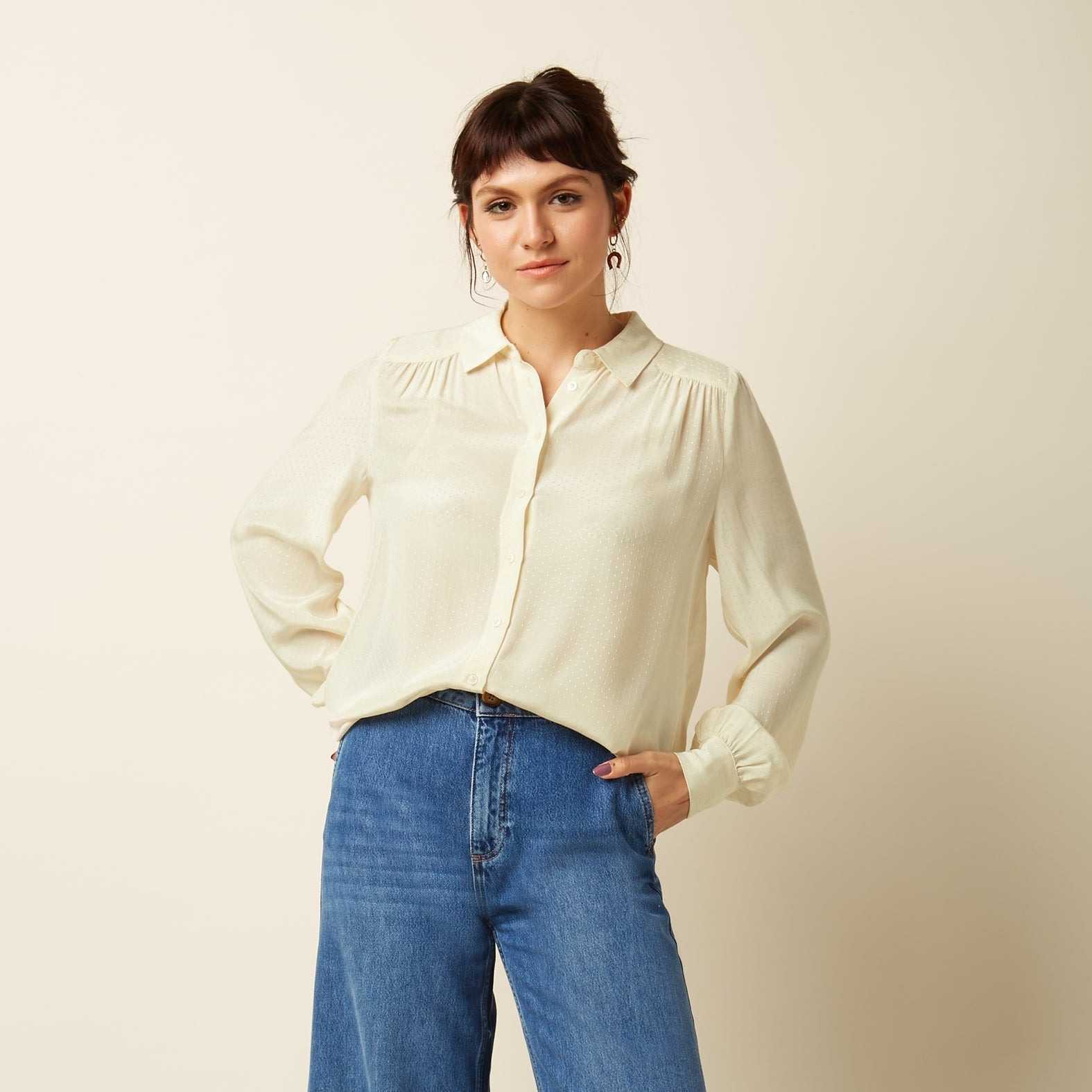Camisa King Louie Carina Sista Ivory