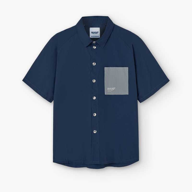 Camisa WANF Yama Shirt Blue Grey