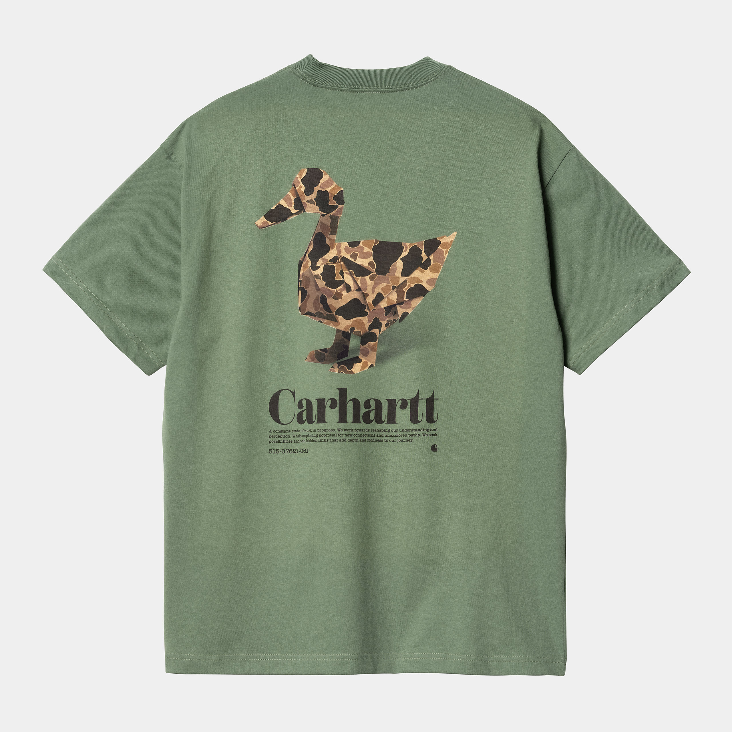 Camiseta Carhartt Wip S/S Fold Duck Duck Green | Baldani