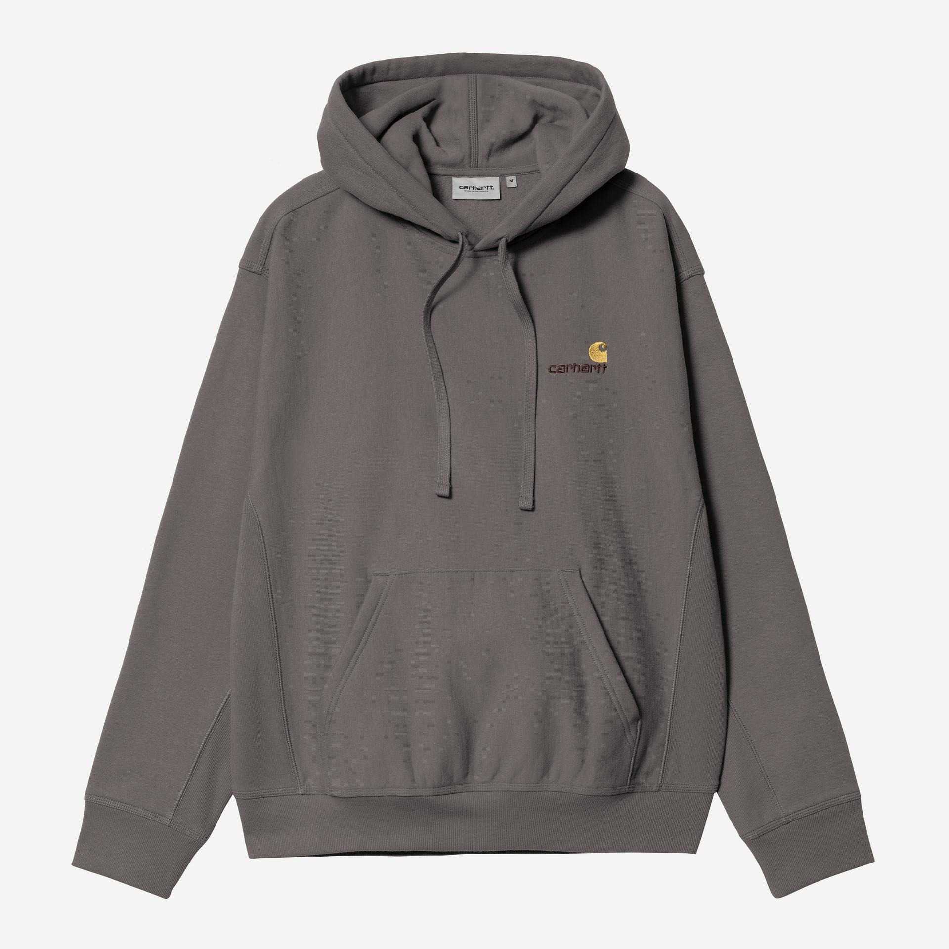 Sudadera Carhartt Wip Hooded American Script Porphyry
