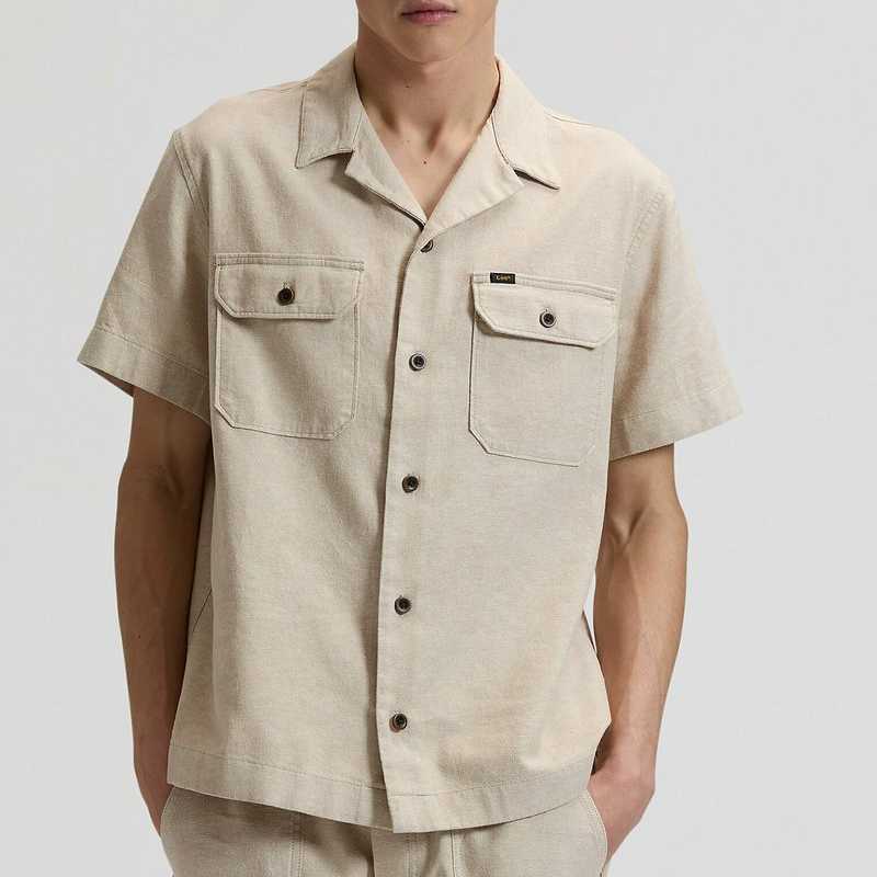 Camisa Lee SS Utility Camp Shirt Wheat