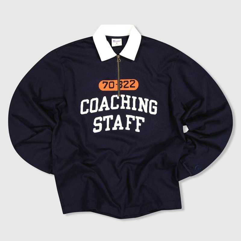 Polo Champion Custom L/S Halfzip Navy