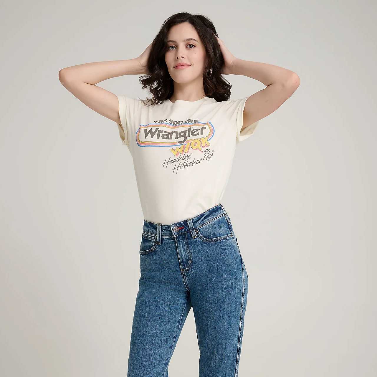 Camiseta Wrangler X Stranger Things™ WSKQ Tee Marshmallow