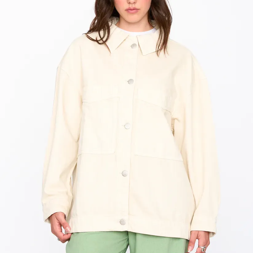 Cazadora Denim 24Colours Oversize Beige