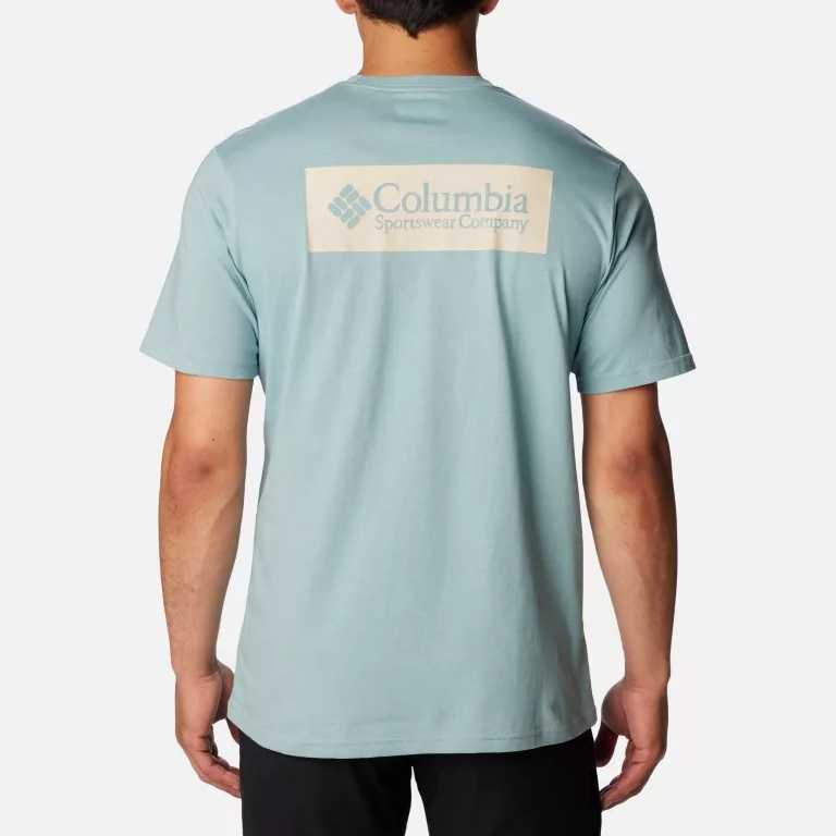 Camiseta Columbia North Cascades Stone Blue CSC Box Logo