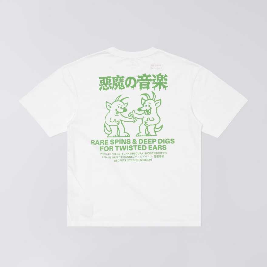 Camiseta Edwin Rare Spins TS White garment washed