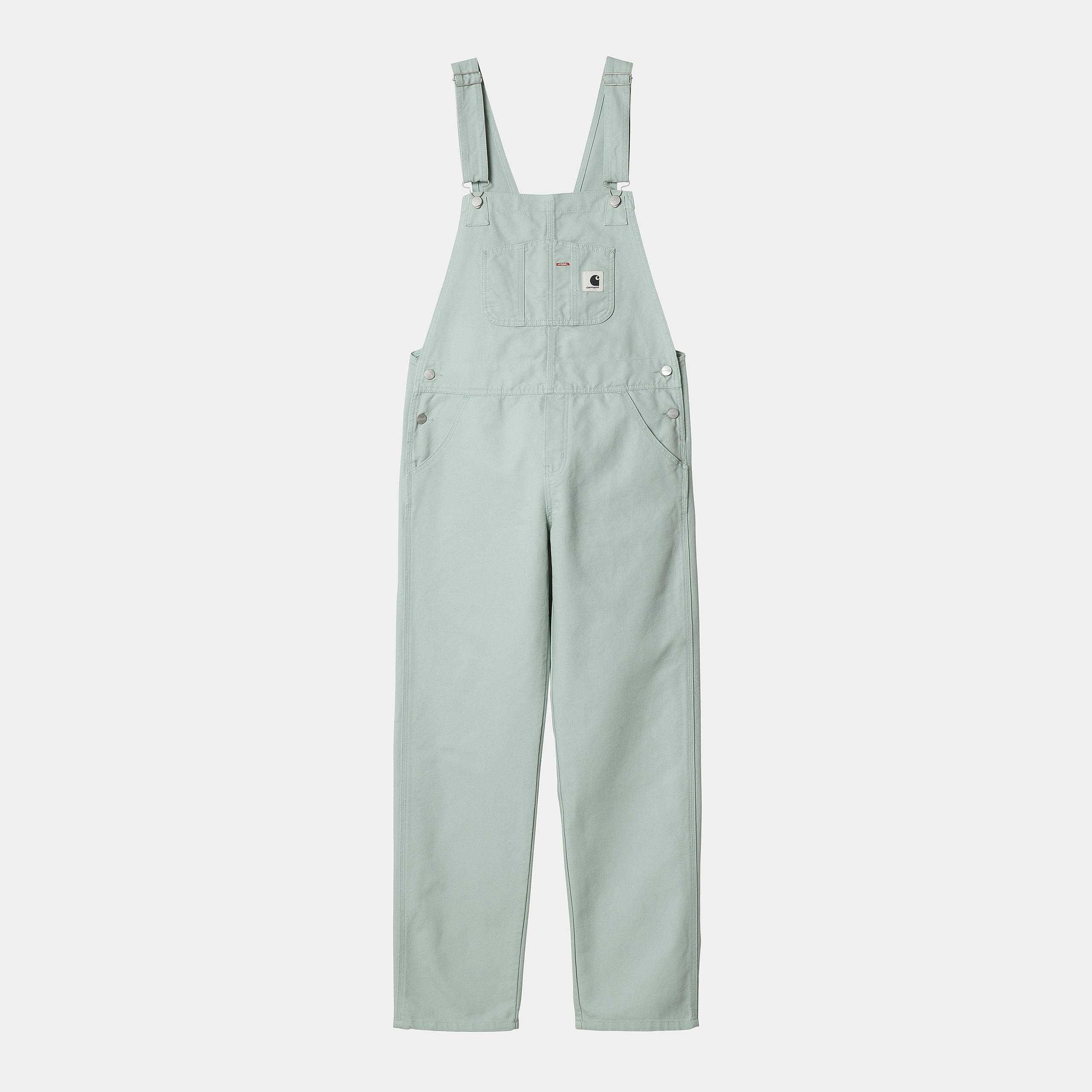 Peto Carhartt Wip W` Bib Overall Straight Frosted Green