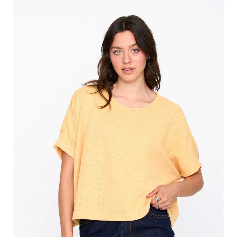 Camiseta 24Colours De Punto Amarilla