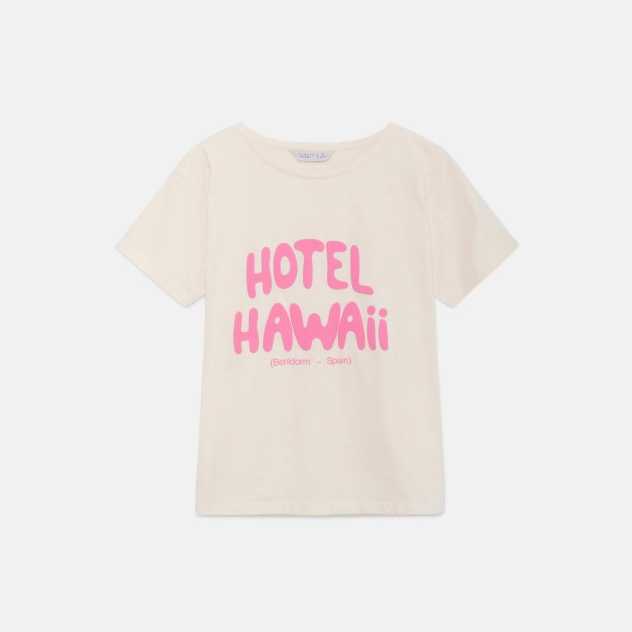 Camiseta Compañía Fantástica Hotel Hawaii Ecru