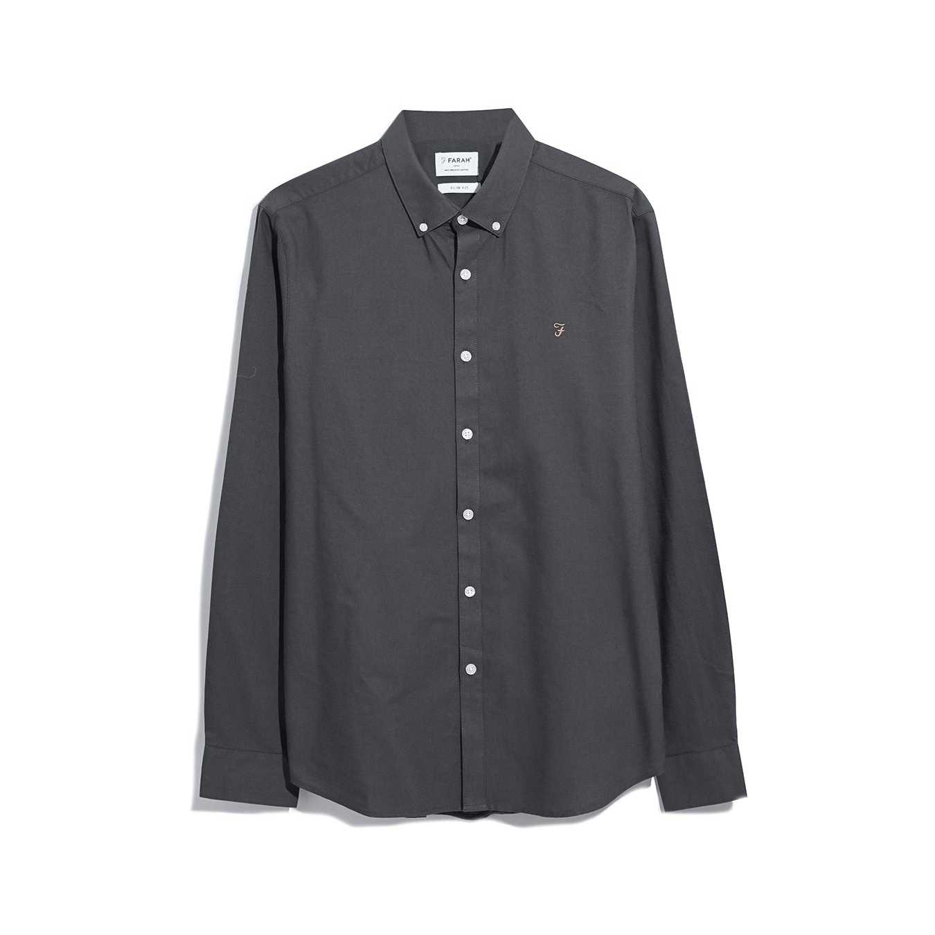 Camisa Farah Brewer LS BD Charcoal