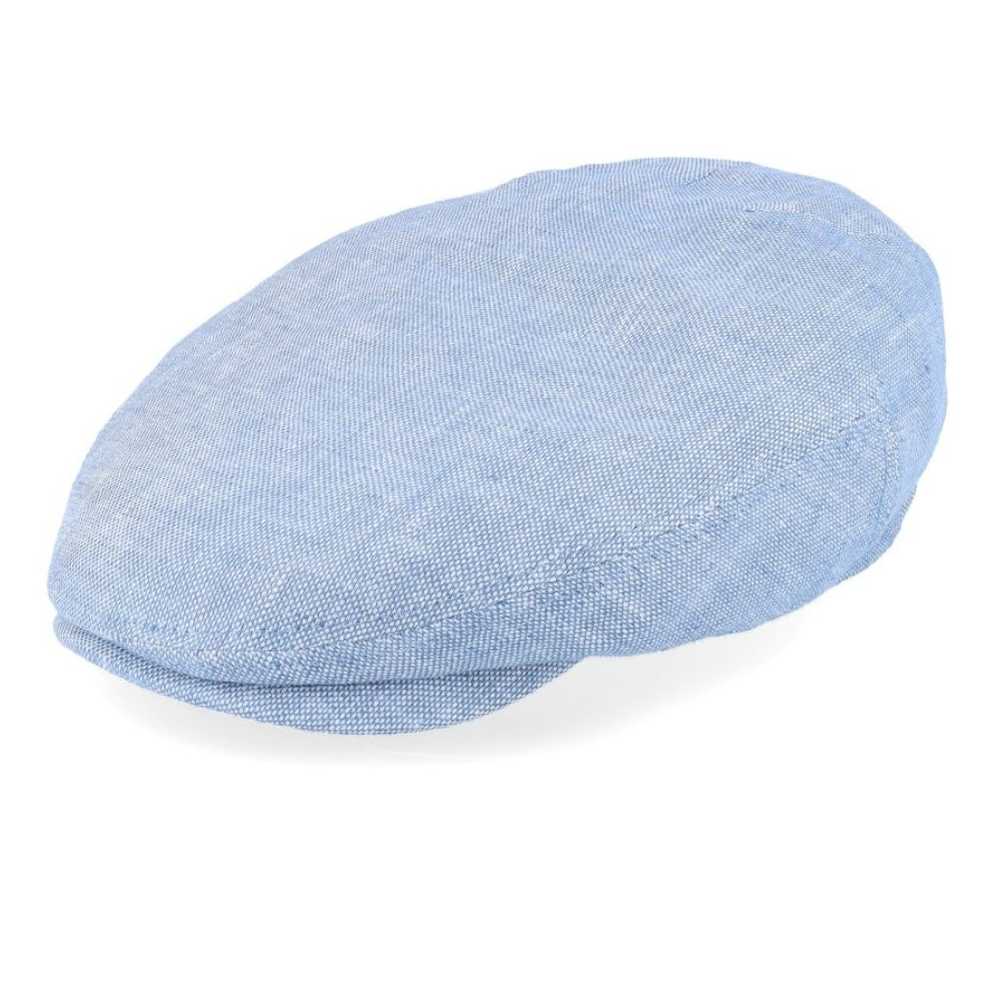 Boina Stetson Diver Cap Linen Light Blue