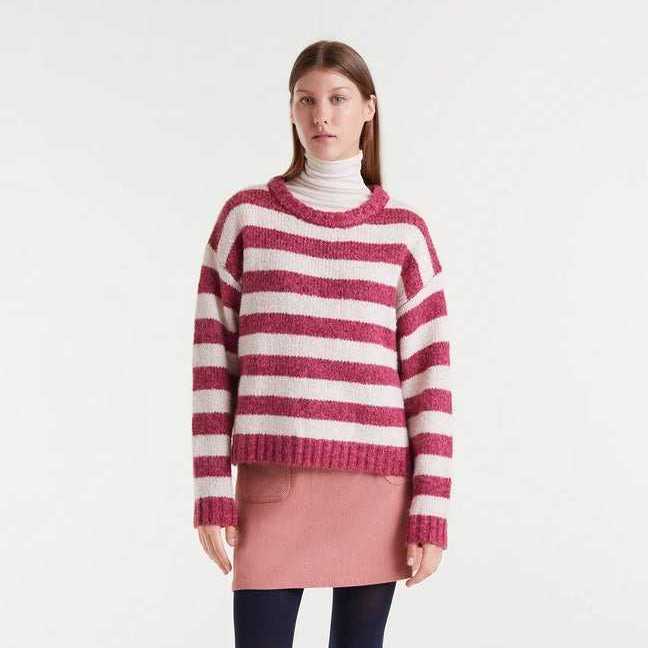 Jersey Compañía Fantástica Rayas Blanco y Fucsia