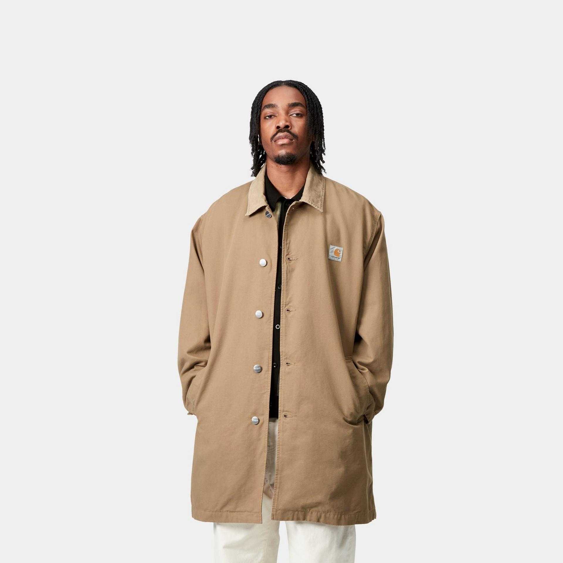 Abrigo Carhartt Wip Webster Leather/Leather Rinsed