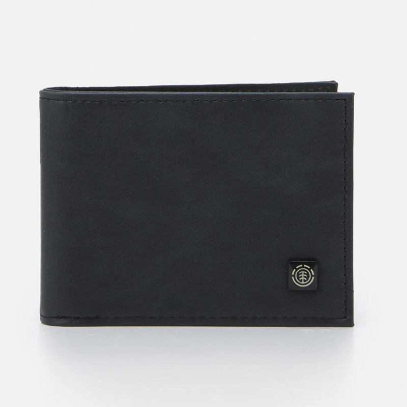 Cartera Element Segur Leather Wallet Black
